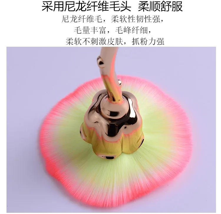 rose sharp Nail Art Remove Dust Brush UV Gel Polish Powder Cleaning Tool Beauty Makeup Brushes Manicure Accessories