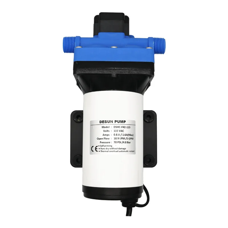 High Pressure And Large Flow 12V/24V/110V/220V DC Diaphragm Pump 37m Lift Diaphragm Water Pump