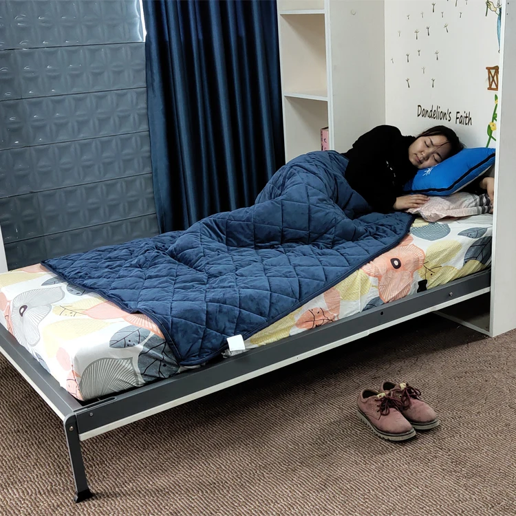 New design free stand wall beds modern high gloss vertical murphy bed with adjustable feet