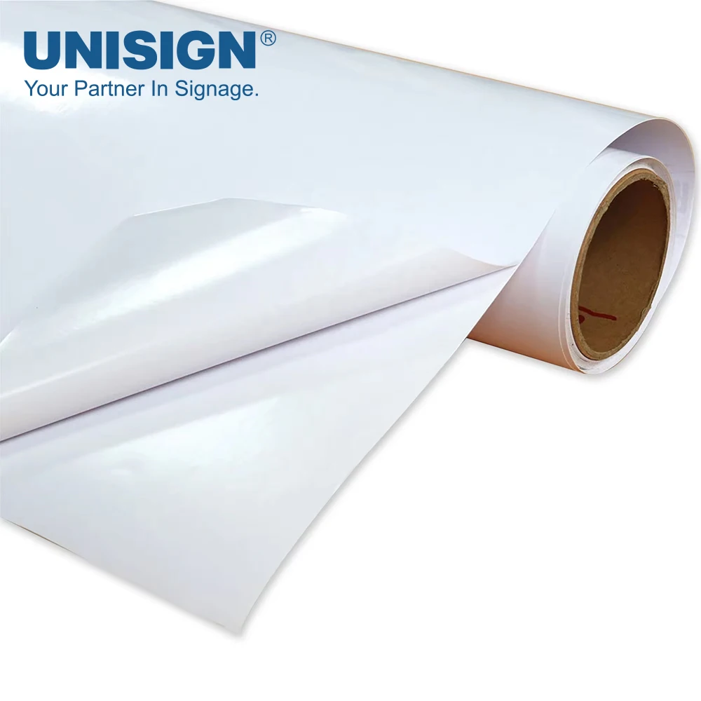 Inkjet Digital Printing Glossy Matte Eco Solvent Printable Self Adhesive Vinyl Roll Bubble Free Sticker For Sticker Machine