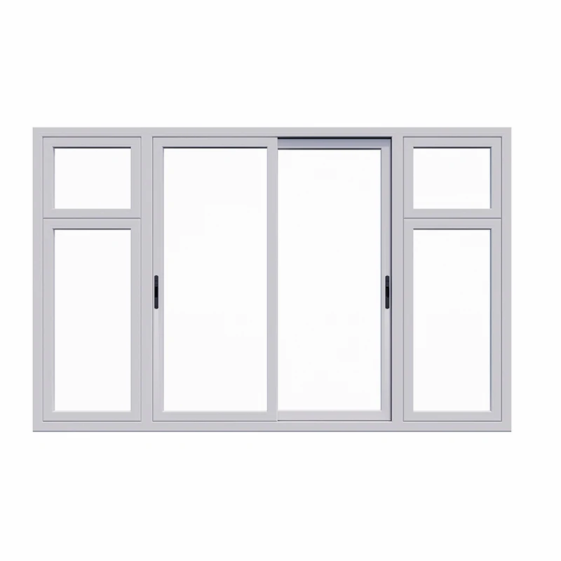Upward Hurricane Impact Aluminum Pvc Upvc Bi Fold Window Double Glass Folding up Down Sliding Window