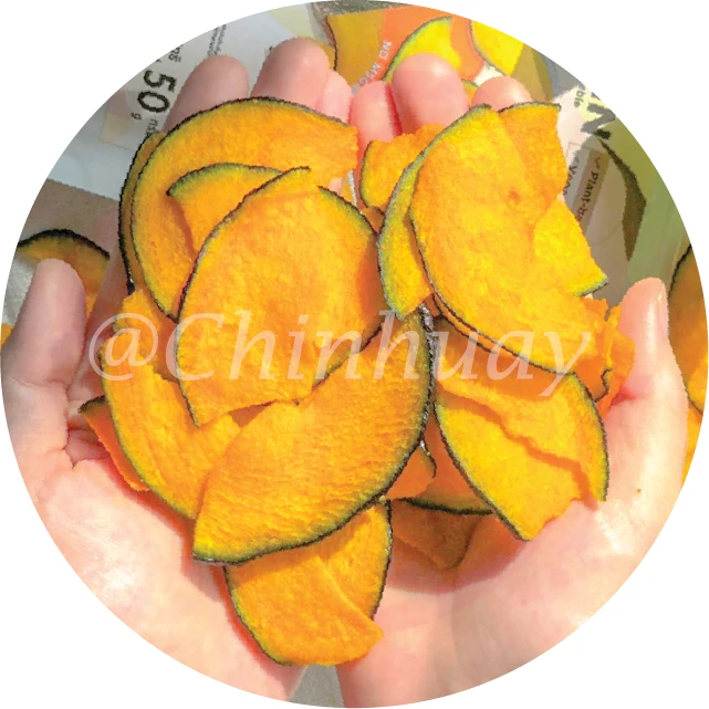 Factory Price Premium Vacuum Crispy Fried Pumpkin Chips Fruit & Vegetable Snacks Yummy Healthy Food Thai Products for Export