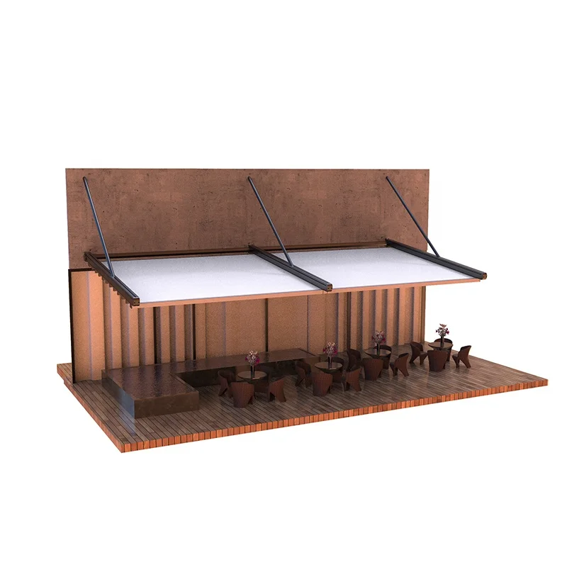 Outdoor Awnings Waterproof Electric Folding Cover Aluminum Retractable Roof