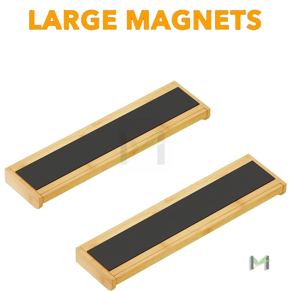 Bamboo Stove Top Magnetic Shelf for Kitchen Organization , Kitchen Organizer Over the Stove Spice Rack