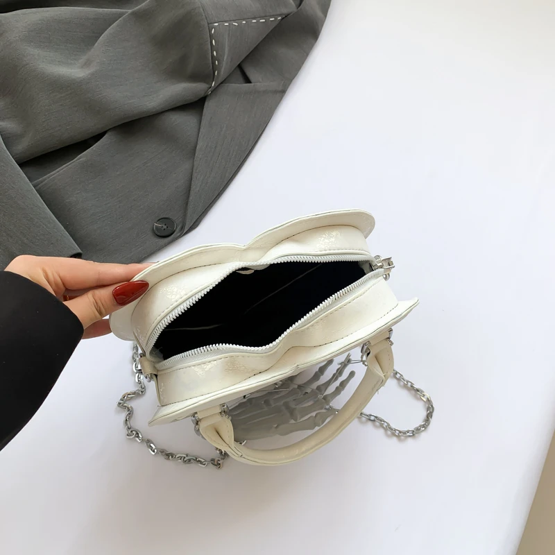 3D Skeleton Gothic Bags for Women Unique Shaped Novelty Hand Bags Halloween Purses and Handbags