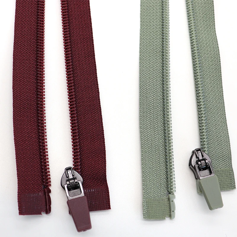 3# 5# Black invisible zipper nylon zip with rubber zipper puller for clothes