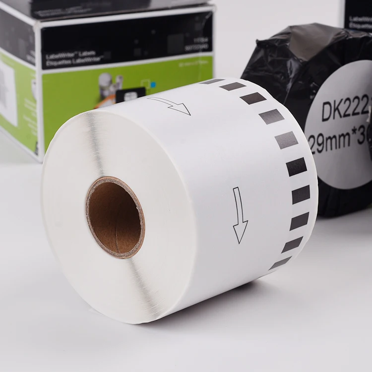 OEM High Quality Brother Compatible Labels DK1201 DK-2205 DK 22243 Thermal paper 62mm x 8m Brother dk Labels