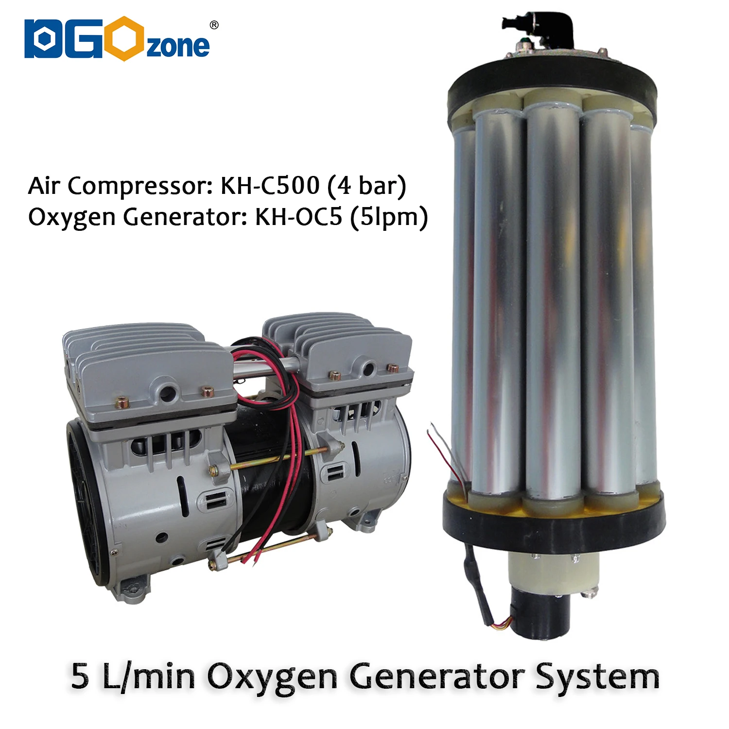 DGOzone 15L PSA oxygen generator system 15lpm oxygen concentrator with oil-free air compressor