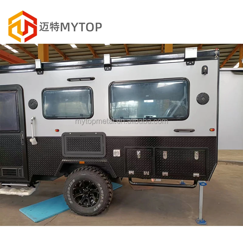 Professional Luxury Camping Travel Cart Rv Tourist Towing Caravan Motorhome Car Offroad Trailer