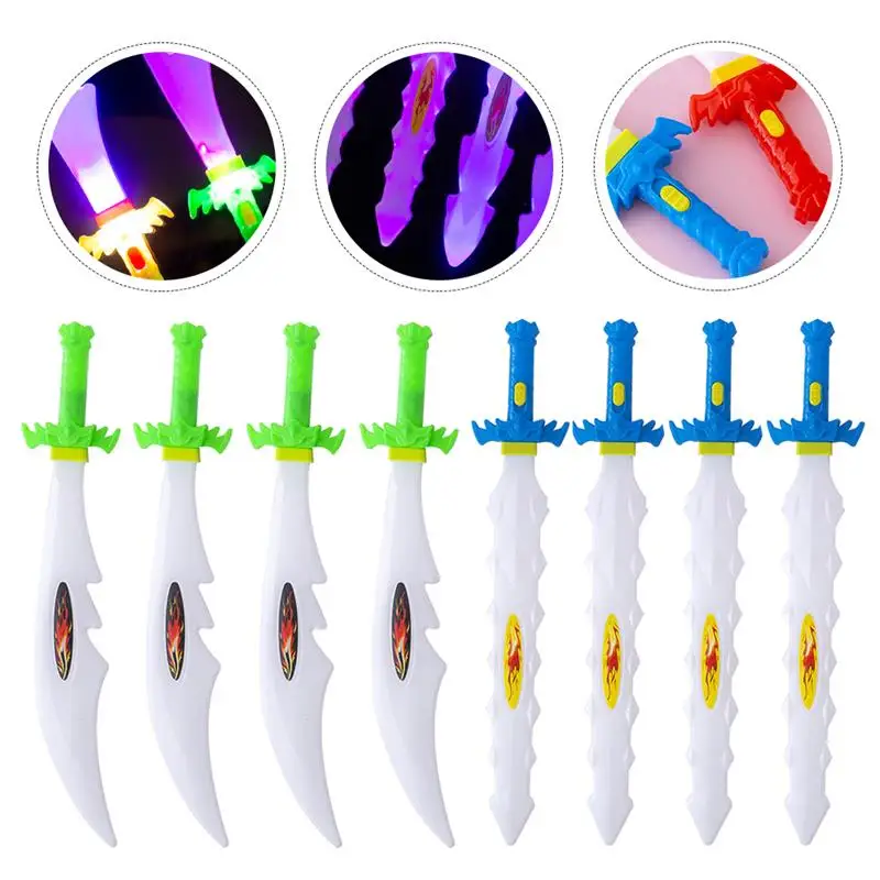 Party Plaything Prop Cosplay Outdoor Children Light Up Toys Luminous Led Flashing Swords Boy Toys