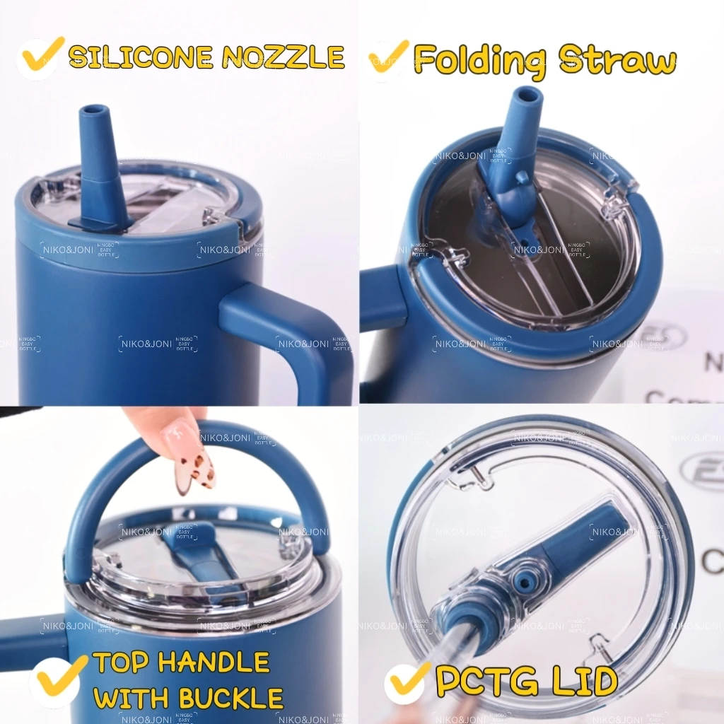 2024 New Arrive 100% Leakproof Replacement Lid Traveler Flip Straw Cover For 30oz 40oz H2.0 Tumbler & H3.0 40oz Tumbler