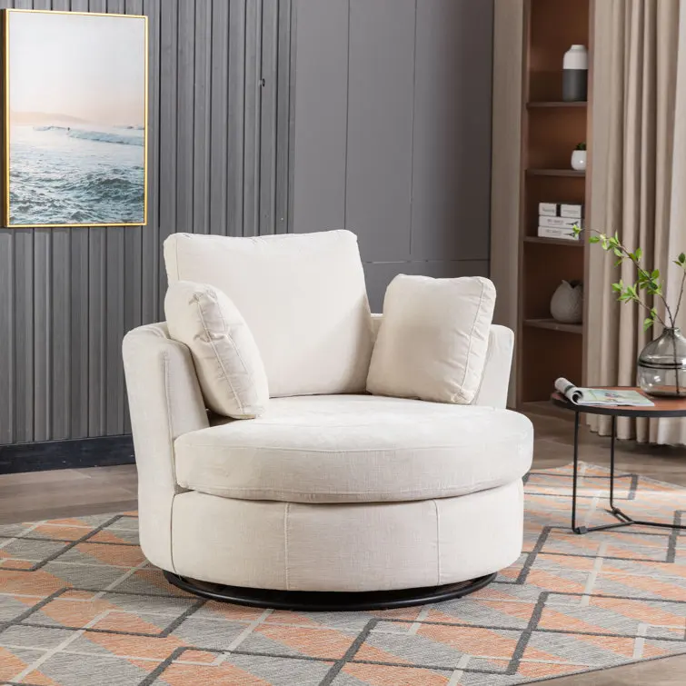 Hot selling wholesale price high quality mustard beige polyester recliner comfortable leisure chair armchair with footrest