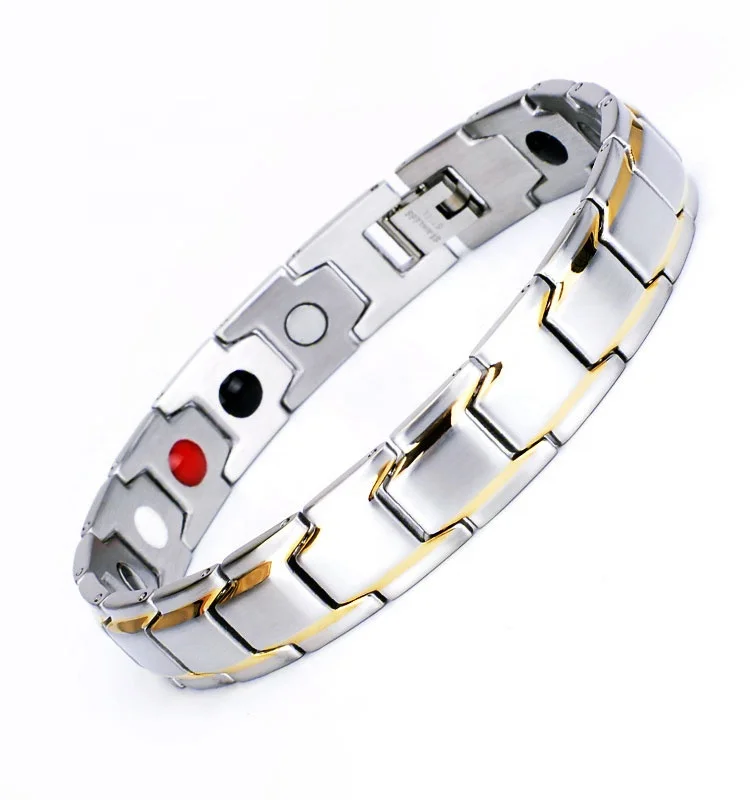 Newest Magnetic Bracelet Stainless Steel Bracelets positive energy bracelet Energy Heath