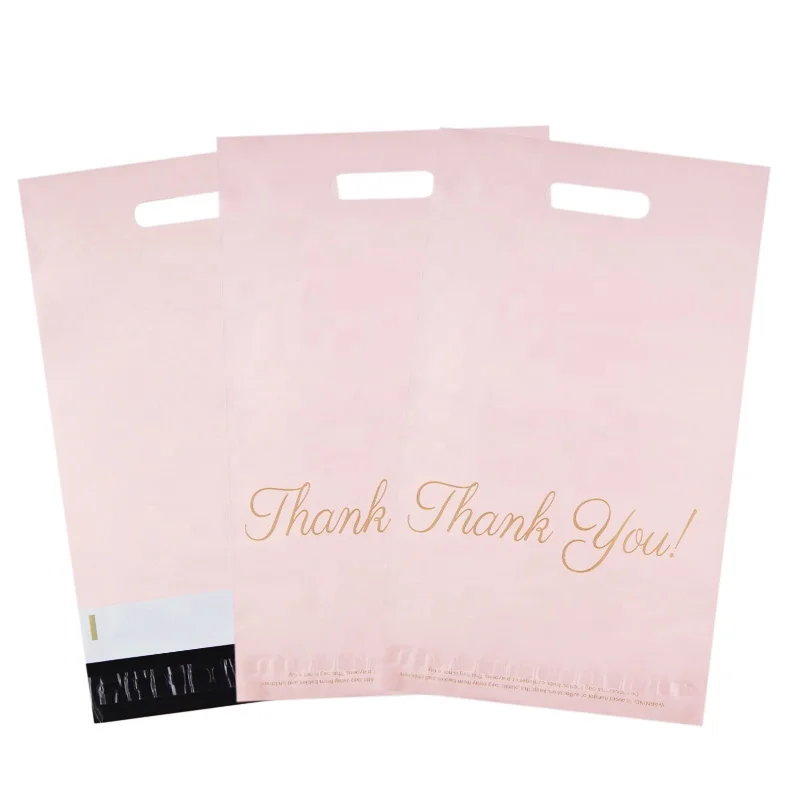 RTS Pink Thankyou & Frog  Polymailers Poly Pe Plastic Mailing Courier Postage Packaging Shipping Bags For Shipping