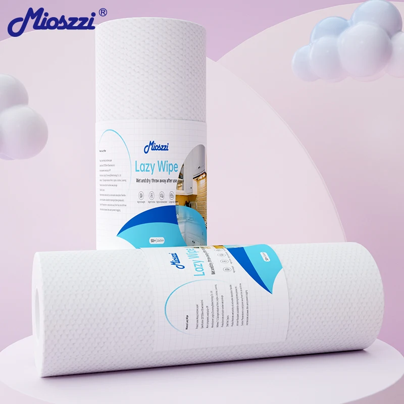 Cleaning Kitchen Roll Paper Towel Big Roll Lazy Clean Rag with Kitchen Disposable Wave Tissue Paper