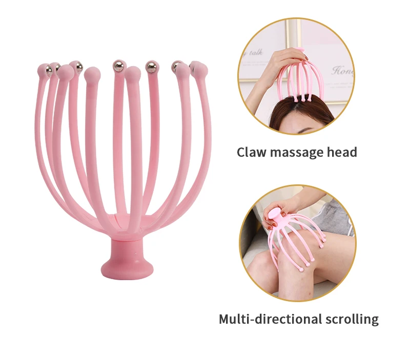 Hot Selling head scalp massager Octopus shape hair scalp massager stress relax hair massage
