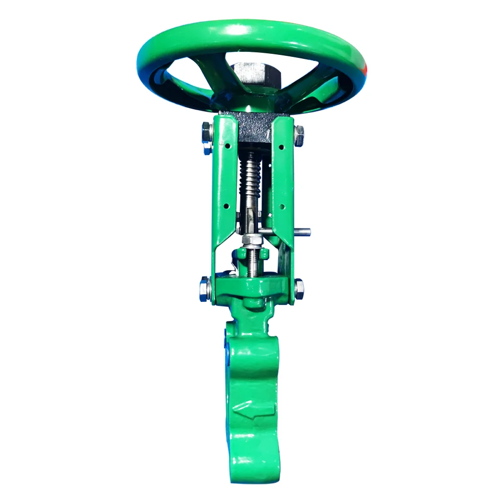 WCB Gate Valves carbon steel Single-acting pneumatic PN10/16  knife gate valve