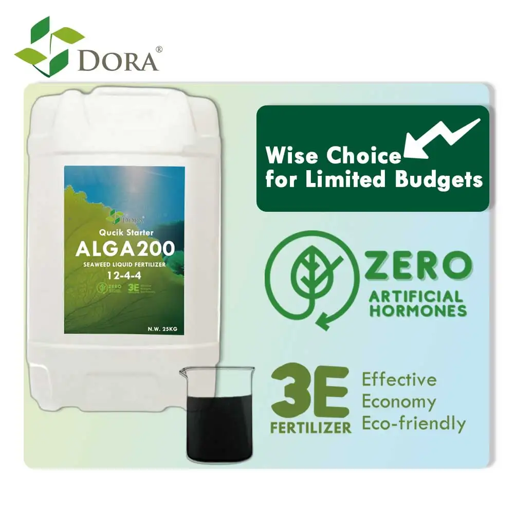 Dora Alga200 Compound Fertilizer NPK 12-4-4 Seaweed Composition Fertilizer Improve Seedling Vigor