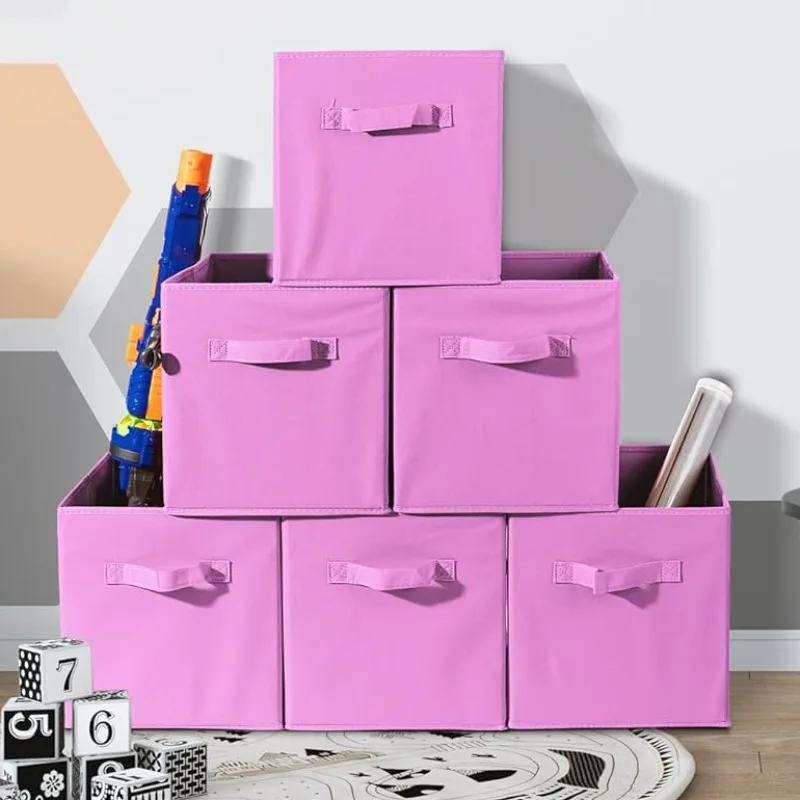 Factory Direct Sale Popular Cabinet Foldable Linen Fabric Toy Kids Storage Box