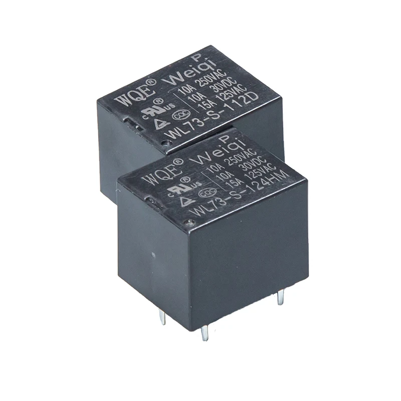 Best Sell 12vdc WL73 SPDT 250VAC relay 10 amp 30VDC 5pin 0.36W Alternative To Smart Switch T73 Mini Sugar Cube Relay