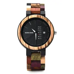Newest Wooden Women Watch lovers Japanese movement Custom Brand Logo Men Wristwatch