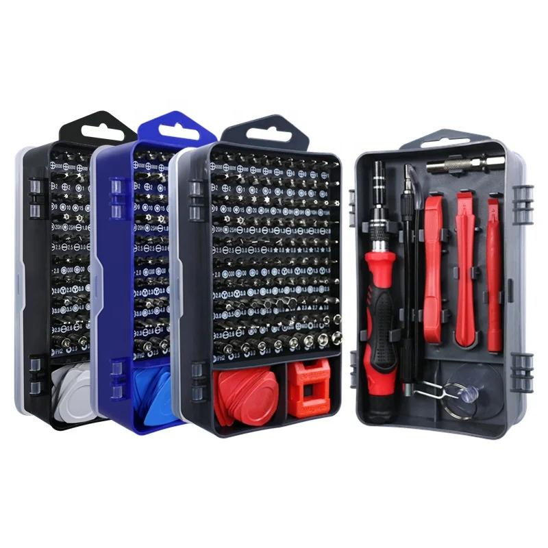 Screwdriver Set 115 in 1 Small Screw Driver Set Screwdriver Bit Magnetic Precision Multi Mobile Phone Repair Hand Tools Kit