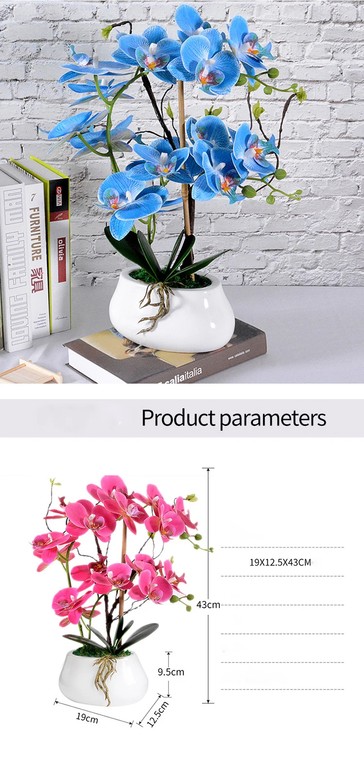 Silk artificial orchid bonsai for sale artificial orchid plants