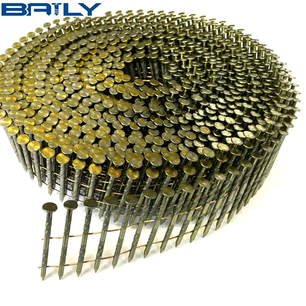 Chinese Manufacturer Mechanical Grade 2.3x50mm Screw Shank Pallet Coil Nails