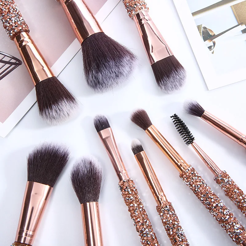 
Luxury brush make set up Wholesale Wood Handle foundation Cosmetic makeup brushes 