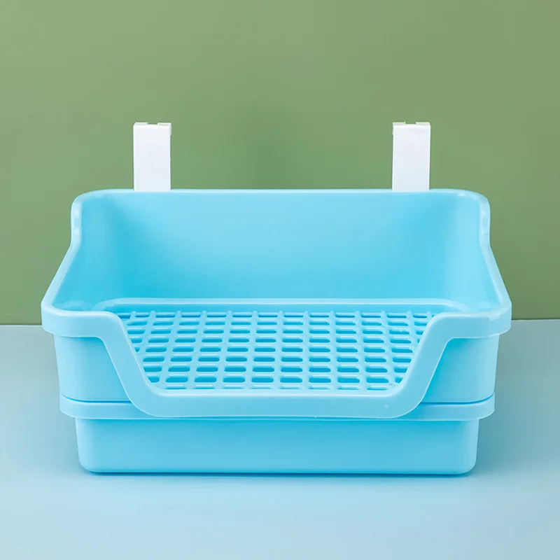 Manufactured Rabbit Litter Box Plastic Pet Toilet Tray for Rabbit Chinchilla Guinea Pig