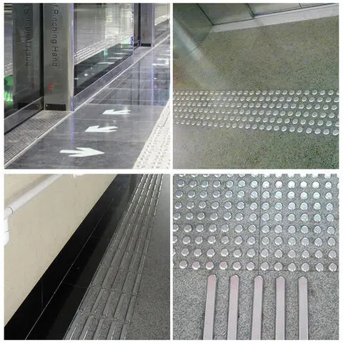 Anti-Slip 304 316 Stainless Steel Warning Tactile Indicators Paving Stud/Tactile Indicator Studs