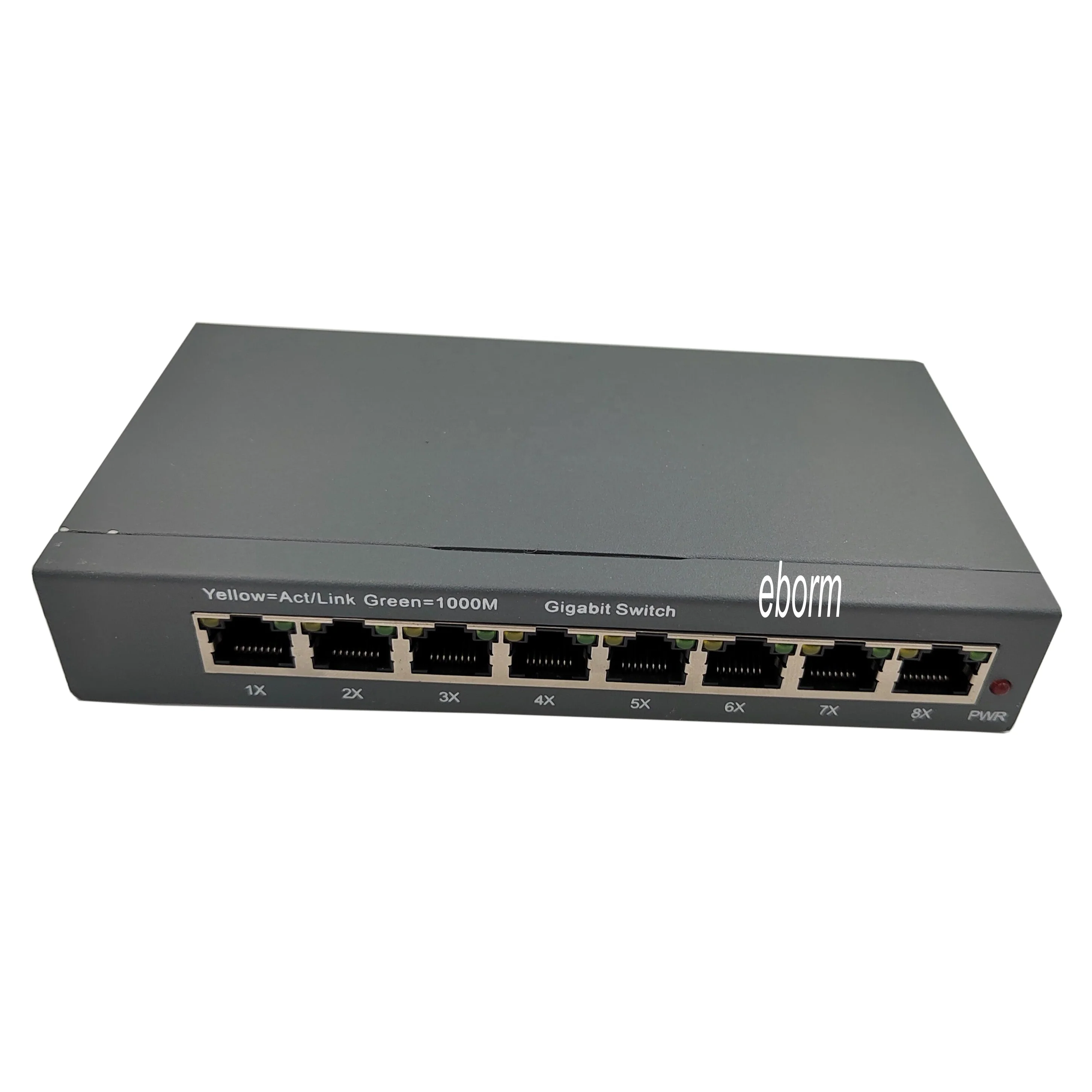 8-Port 10/100/1000Mbps Ethernet Network Switch HUB Desktop Fast lan managed DC12V-56V spoe Switcher Adapter