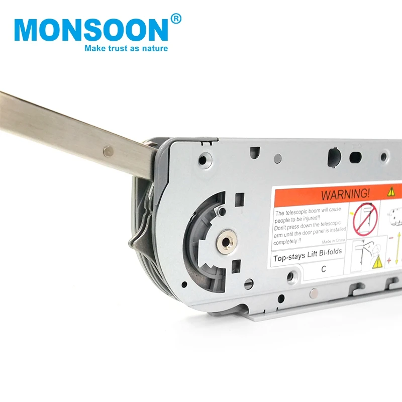 Furniture Hardware iron upward opening system Cabinet Door Support Soft Close Flap Stay For Cabinet Door