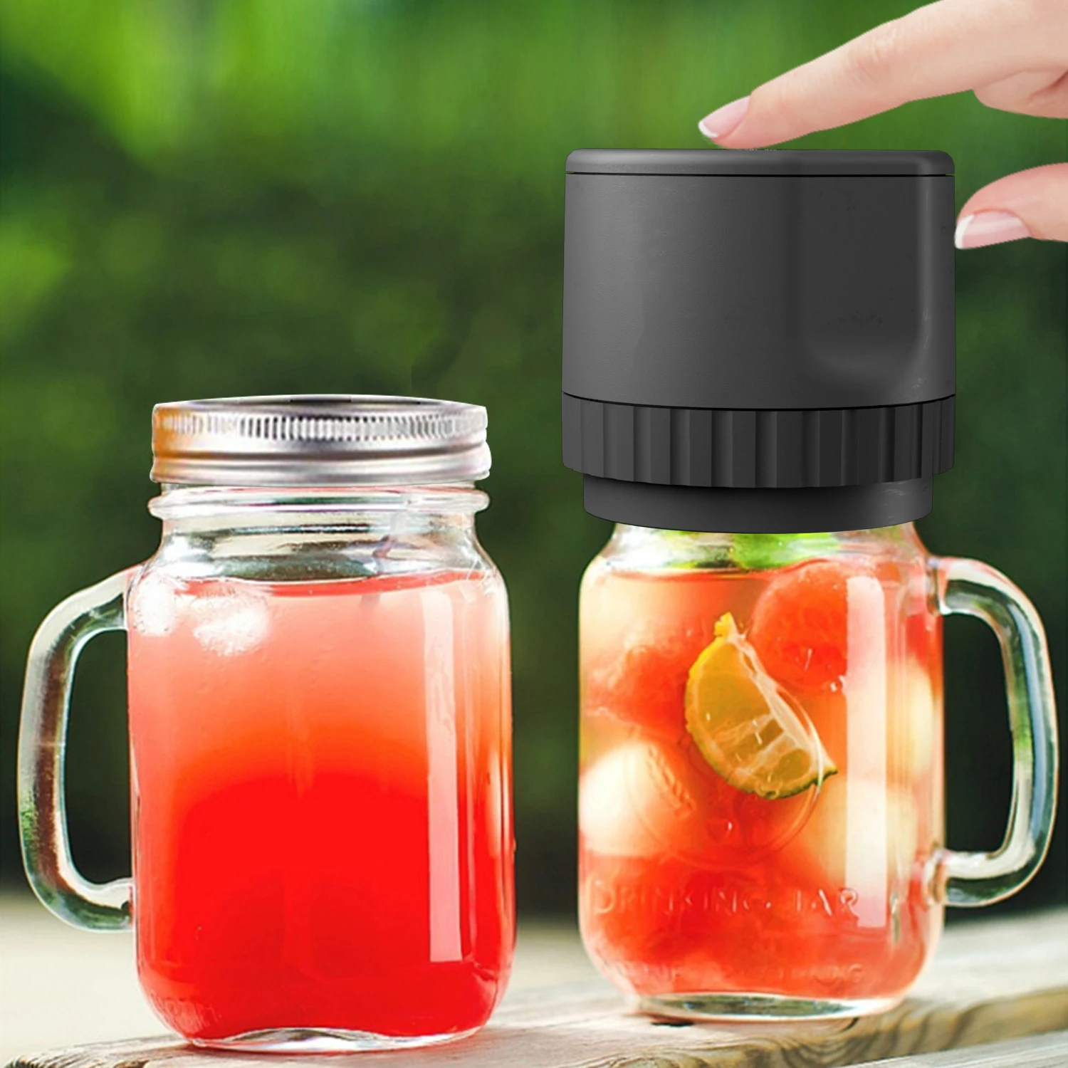 iStapromo Gifts vacuum sealer kit with can opener regular wide mouth Mason can lid - Mason can vacuum sealer for food storage