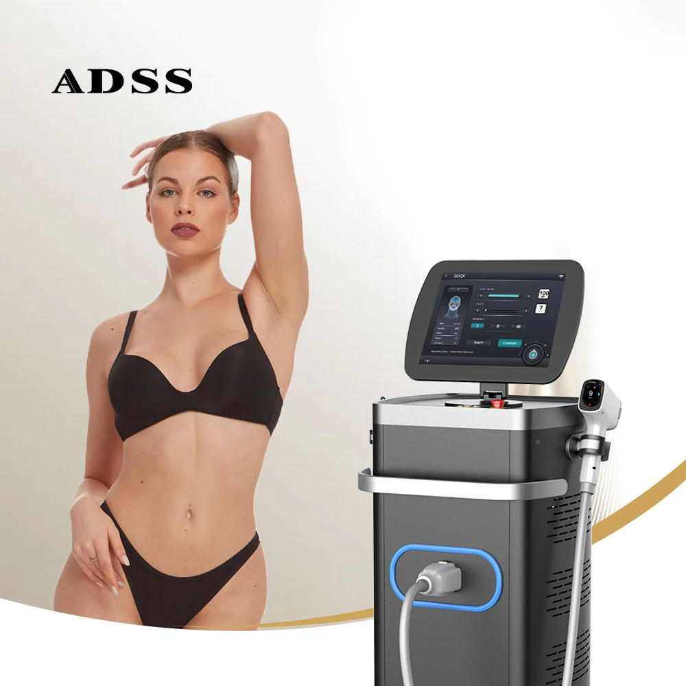 ADSS Vertical Android Operating System 808nm Diode Laser Hair Removal Machine with CE Certified