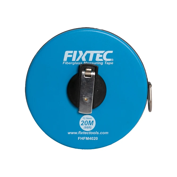 FIXTEC Promotional Tape 20M 30M 50M Measures Automatic Fiberglass Measuring Tape