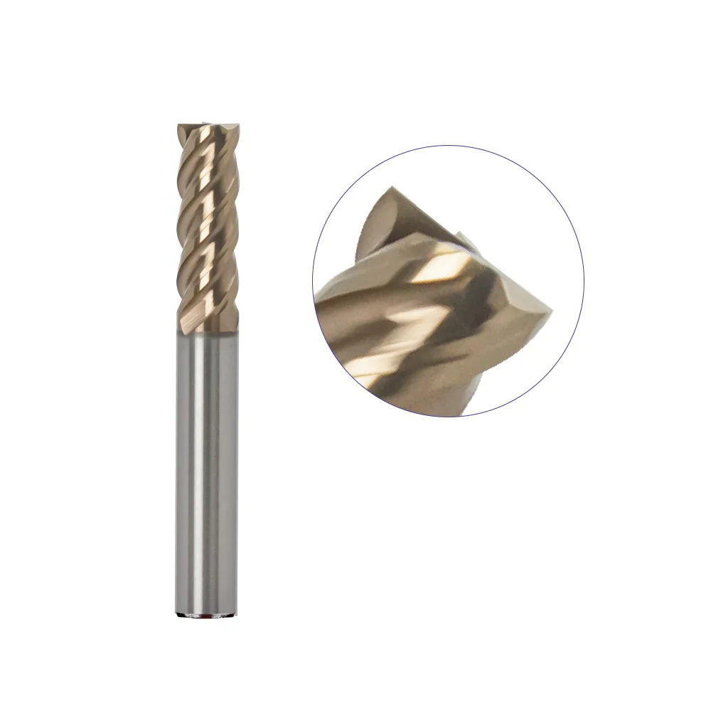 Solid Carbide Endmill CNC Milling Tools for Hardened Steel Machining End Milling Cutter
