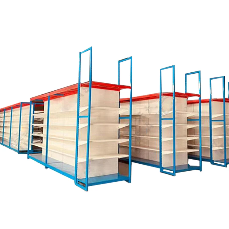 Factory Customized Supermarket Shelf Retail Store Display Racks Grocery Store Shelf Convenience Store Gondola Shelving