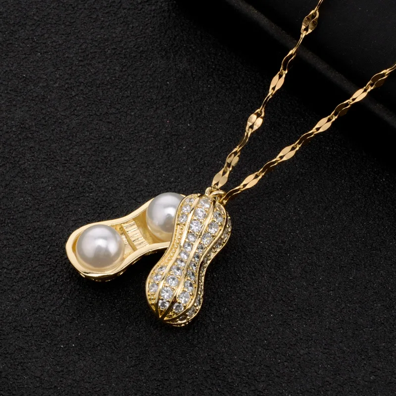 Ornament Clavicle Chain Lucky Purse 18K Rose Gold Pendant ShinZue Same Style on Quaishou Zircon-Laid Necklace Female