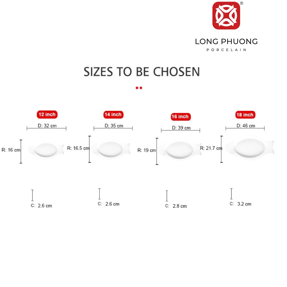 Wholesale Unique Fish Shape Ceramic Plate Customized Sizes Serving Salad Decoration Hotel/Restaurants/Kitchen