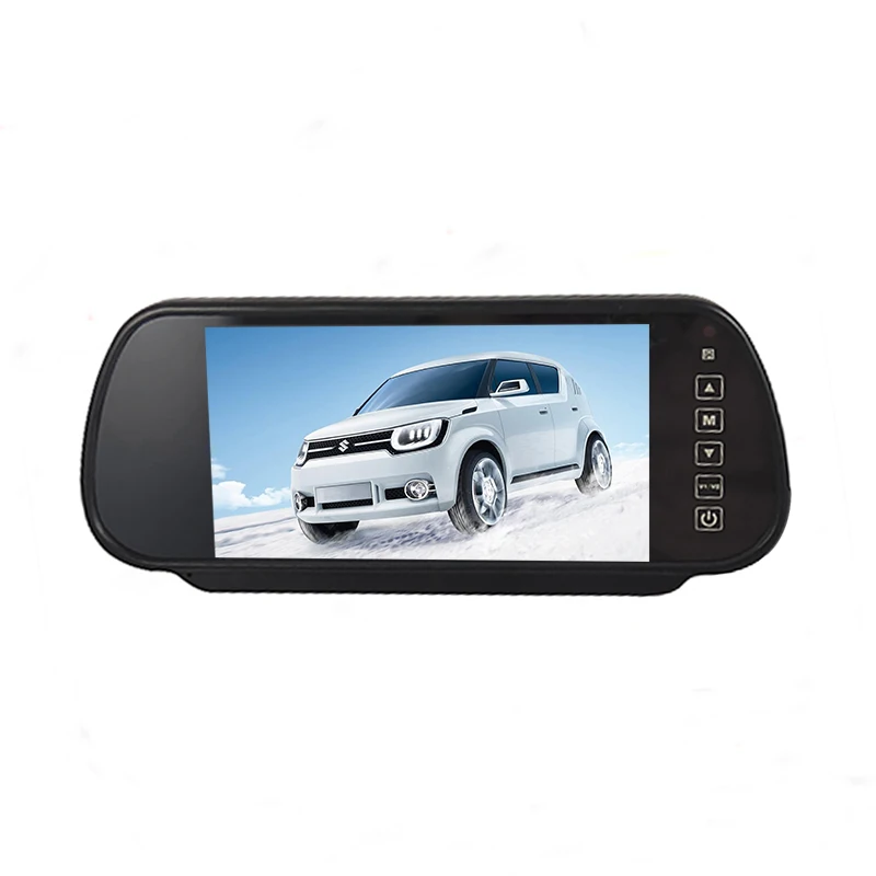  Автомобильный монитор зеркала заднего вида 7 дюймов tft lcd поддержка usb и sd