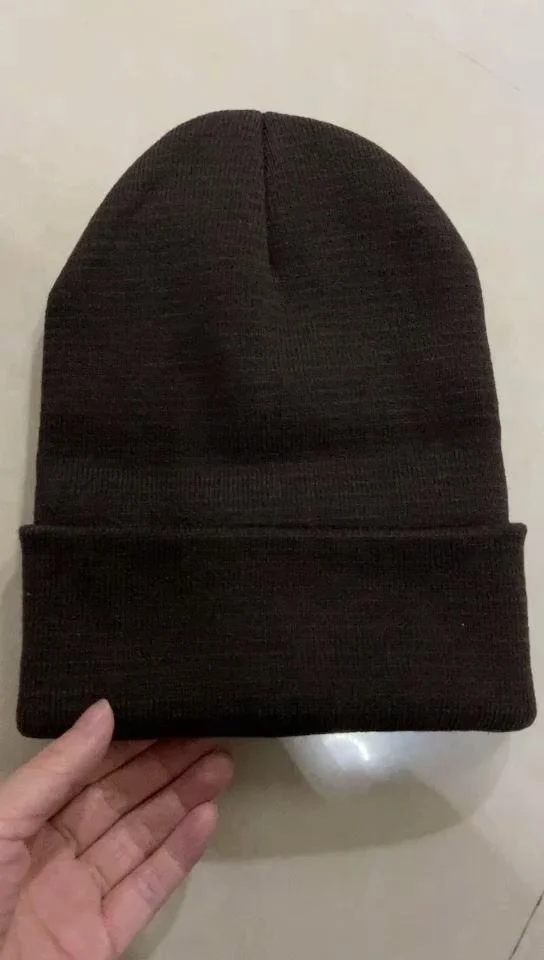 Custom Beanie Patch Hat | Leather Patch Winter Beanie ADD YOUR LOGO Company Employee Hats