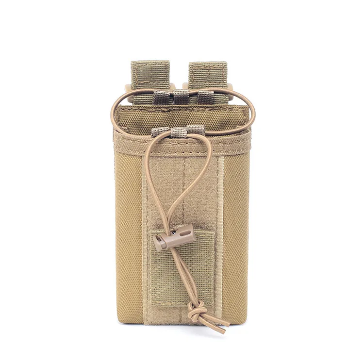Factory Tactical Radio Holder Adjustable Molle Radios Holster Case Heavy Dut Bag Two Ways Walkie Talkies Case
