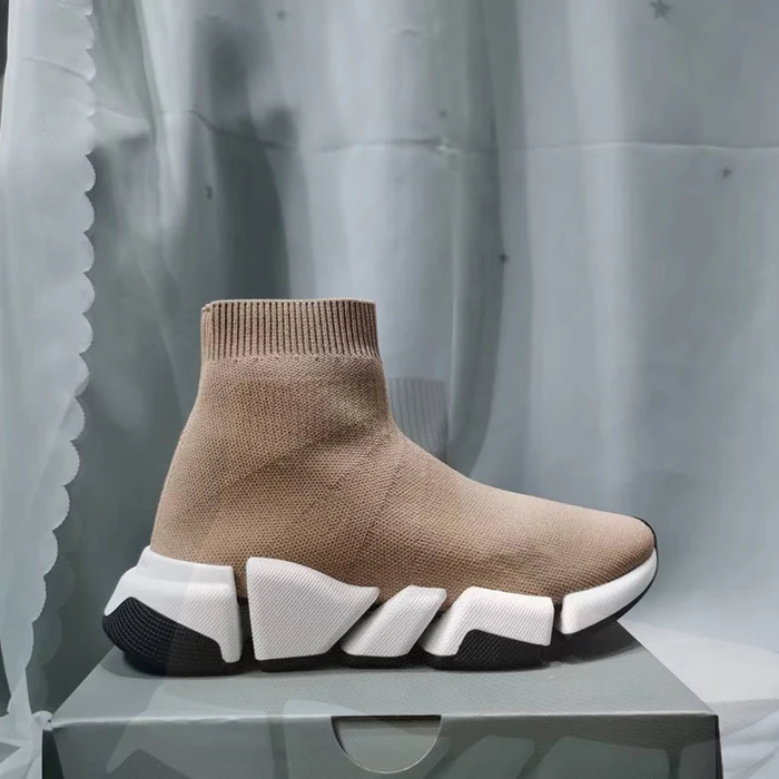 2023 Fashion High End Handmade Luxury Custom Design Knitted Cotton Socks Shoes Sneakers