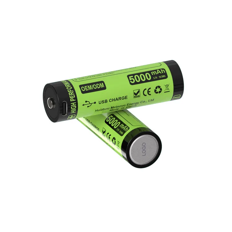 USB 21700  rechargeable 21700 batterie lithium ion battery Type C 3.7v 5000mah  Li-ion Battery for flashlight torch