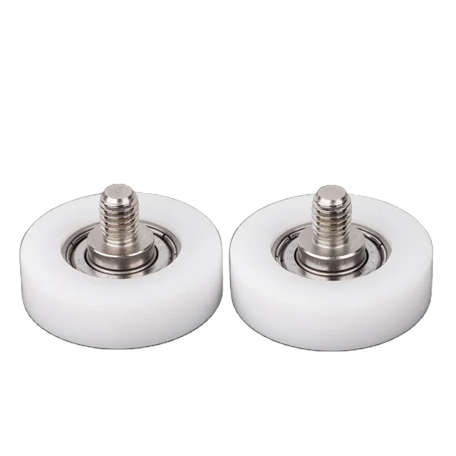 BS62630-9C1L8M6 White Plastic Nylon bearing ID6mm OD30 with screw M6 PU bearing 626
