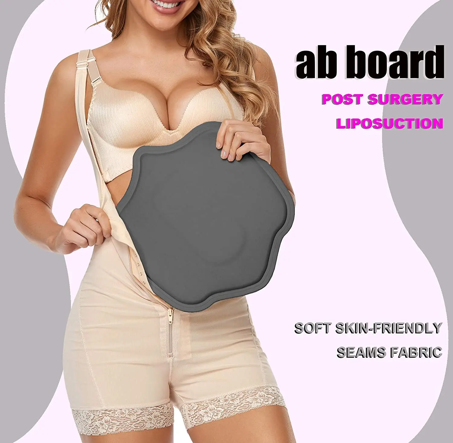 
Ab Board Abdominal Liposuction Lipo Foam Surgery Abdominal Compression Board Tummy Board 13*11.8 Inches 