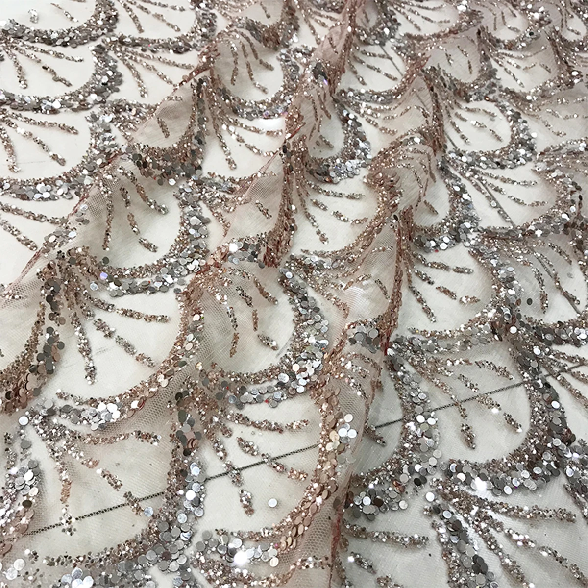 Оптовая продажа, высокое качество, серебряные блестки, позолота, Дубай, тюль, кружево для девочек, вечерние платья, ткань, пользовательские блестки, одежда, текстиль, сетка