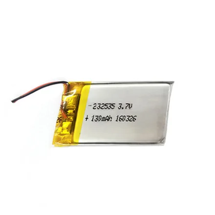 lithium polymer battery cell 232535 Polymer Li-ion Battery 3.7V 140mAh LP232535