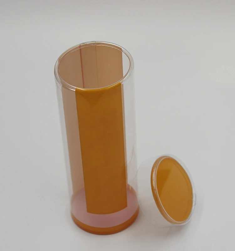 PVC PET Eco Friendly Transparent Clear Plastic Cylinder Toy Packaging Round Box
